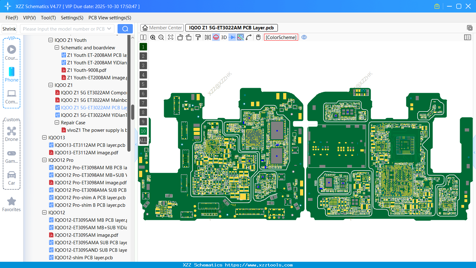 VIVO IQOO Z1 5G-ET3022AM PCB Layer